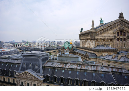 Palais Garnier rooftop view Paris France Palais Garnier rooftop view Paris France 128947431