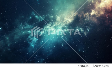 A striking combination of dark and light shades with a grainy gradient that creates a mesmerizing effect like that of a space nebula 128948760