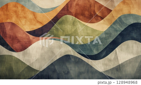 Inspired by the natural beauty of the outdoors this design features a grainy mountain range in a hypnotic geometric pattern. The subtle color variations and intricate details draw th Inspired by the natural beauty of the outdoors this design features a grainy mountain range in a hypnotic geometric pattern. The subtle color variations and intricate details draw th 128948968