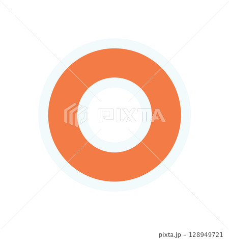 Bold abstract circle shape sticker. Flat round shape element. Modern brutalist style, showcasing a unique geometric form, ideal for contemporary design projects, branding, or digital applications. Bold abstract circle shape sticker. Flat round shape element. Modern brutalist style, showcasing a unique geometric form, ideal for contemporary design projects, branding, or digital applications. 128949721