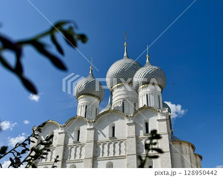 Russia Rostov Veliky July 15, 2025 Rostov Kremlin in summer. High quality photo Russia Rostov Veliky July 15, 2025 Rostov Kremlin in summer. High quality photo 128950442