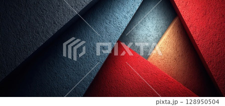 Textured abstract colors create geometric patterns 128950504