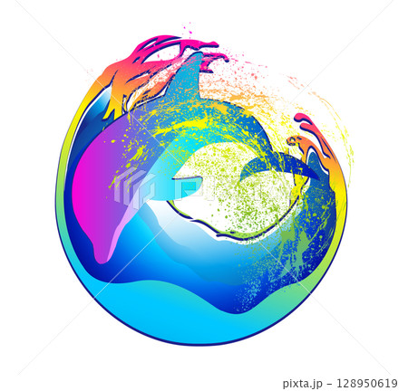 Rainbow Dolphin 128950619