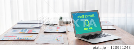 Software update on computer for brisk version of device software Software update on computer for brisk version of device software 128951248