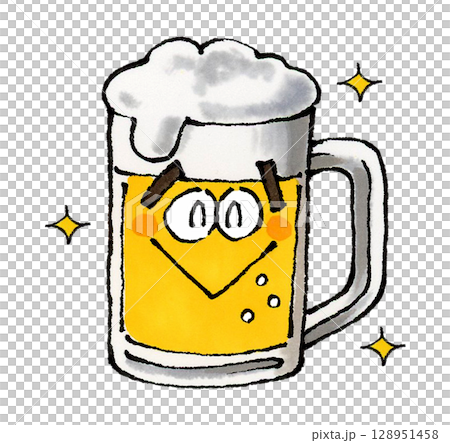 Draft beer character 128951458