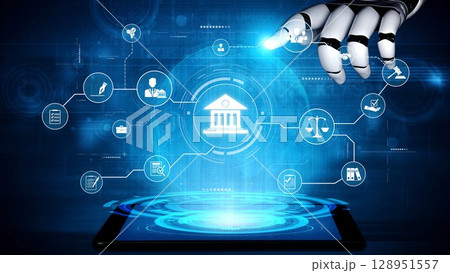 Digital law interface displaying justice scale, highlighting digital law Muxer Digital law interface displaying justice scale, highlighting digital law Muxer 128951557