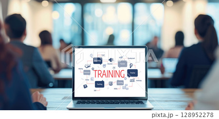 E-learning website with sofware for student to...のイラスト素材 [128952278 ...