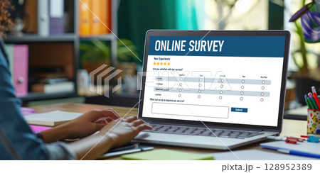 Online survey form for brisk digital information collection 128952389