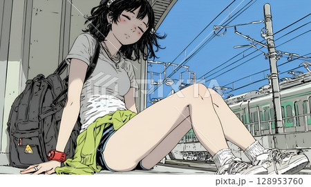 幸せそうな寝顔で眠っている若い女性