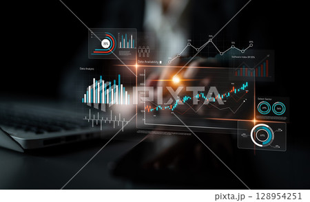 Data Analytics Dashboard for Business and Financial Insight Latch 128954251