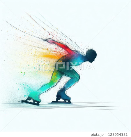 Dynamic Speed Skating in Artistic Motion with Generative AI. 128954581