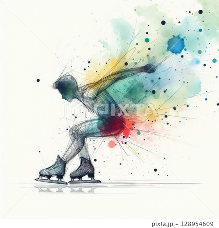 Dynamic Figure Skating in Artistic Motion with Generative AI. Dynamic Figure Skating in Artistic Motion with Generative AI. 128954609