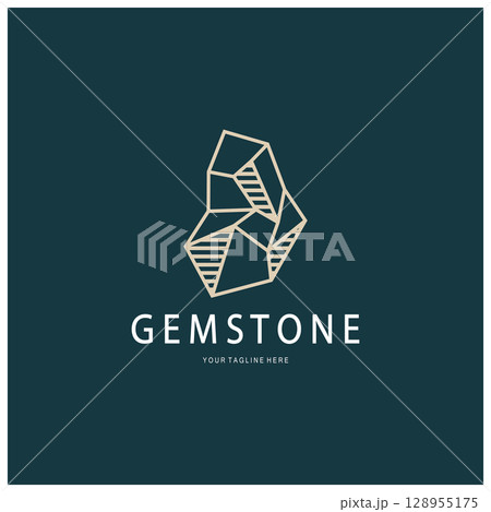 Luxury Polygon Diamond Crystal Line Art,Gem,Gemstone Emerald,Jade,Diamond, Gold, and Precious Jewelry Logo Design Luxury Polygon Diamond Crystal Line Art,Gem,Gemstone Emerald,Jade,Diamond, Gold, and Precious Jewelry Logo Design 128955175