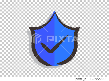 A brush-drawn icon "Shield (antivirus, defense, shield, protect)" A brush-drawn icon "Shield (antivirus, defense, shield, protect)" 128955368