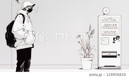 ものすごく要領の悪いユーザーインターフェースに戸惑っているユーザー（シンプルな色使い）