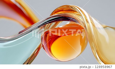 プレゼンや資料に抽象的で最先端なイメージ プレゼンや資料に抽象的で最先端なイメージ 128958967