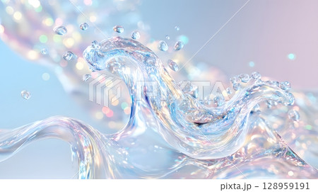 プレゼンや資料に抽象的で最先端なイメージ 128959191