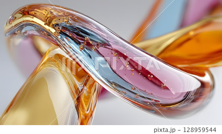 プレゼンや資料に抽象的で最先端なイメージ 128959544