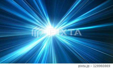 Blue light line glow network connection ray digital technology 128960869