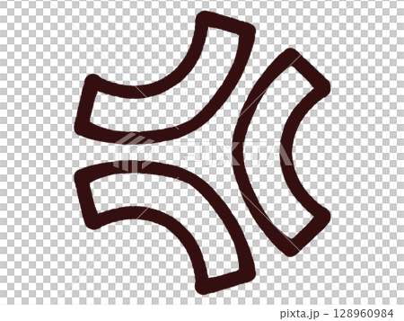 惱火的標記的簡單插圖素材 128960984