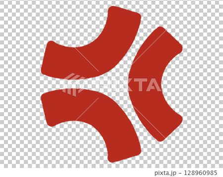 惱火的標記的簡單插圖素材 128960985