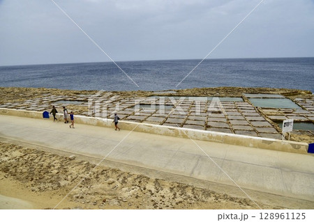 マルタ,ゴゾ島,塩田 マルタ,ゴゾ島,塩田 128961125