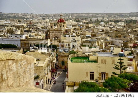 マルタ,ゴゾ島,ヴィクトリア,街並み マルタ,ゴゾ島,ヴィクトリア,街並み 128961965