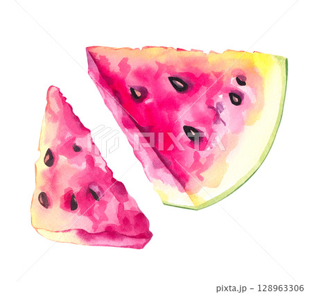 Watercolor color illustration set magic Watercolor color illustration set magic 128963306
