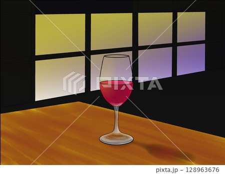 ワインと風景 128963676