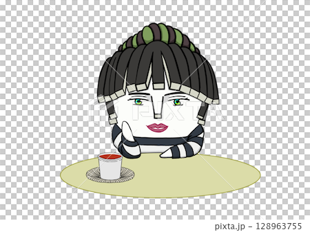 鳶尾花在喝茶 128963755