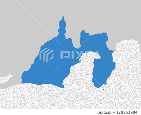 日本地図　静岡県 128963984