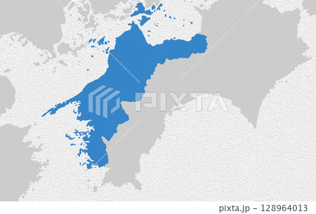 日本地図　愛媛県 128964013