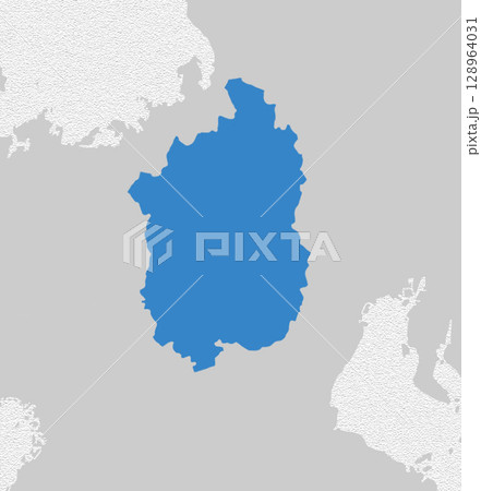 日本地図　滋賀県 128964031