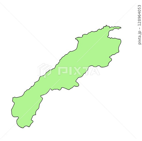 日本地図 島根県 日本地図 島根県 128964053
