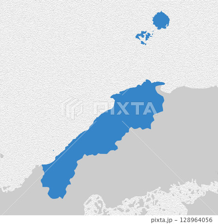 日本地図　島根県 128964056