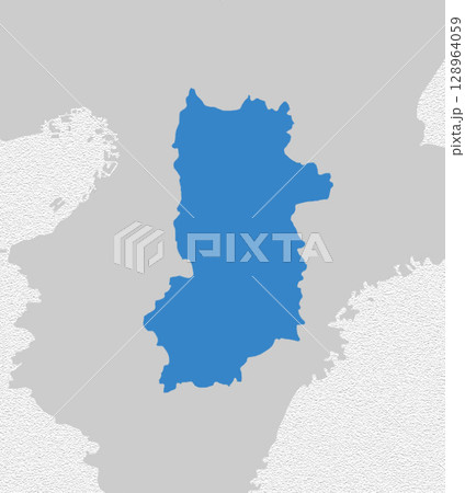 日本地図　奈良県 128964059