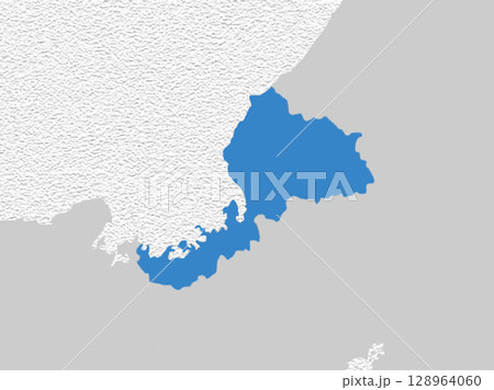 日本地図　福井県 128964060