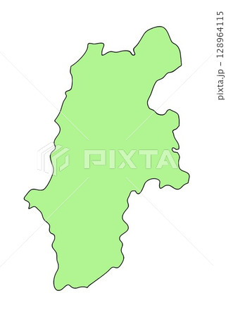 日本地図　長野県 128964115