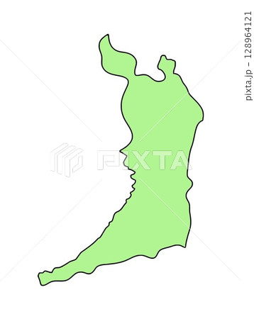 日本地図　大阪府 128964121