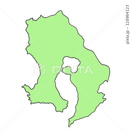 日本地図 鹿児島県 日本地図 鹿児島県 128964123