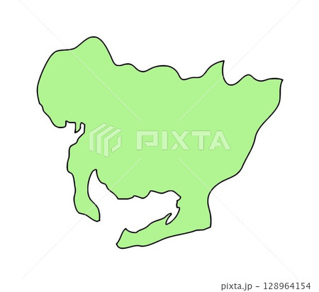 日本地図 愛知県 日本地図 愛知県 128964154