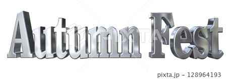 3DCG文字「Autumn Fest（オータムフェスト）」 128964193