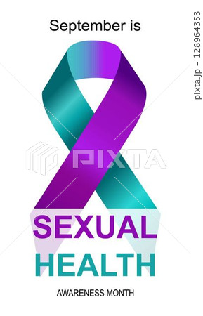 Sexual Health awareness month. Realistic Ribbon. Observed each year during September. Template for web banner, cards, prints, social media, poster, flyer, background design. For various media formats Sexual Health awareness month. Realistic Ribbon. Observed each year during September. Template for web banner, cards, prints, social media, poster, flyer, background design. For various media formats 128964353
