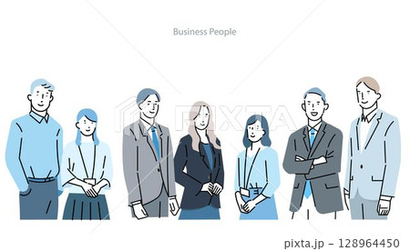 経営コンサルタントービジネスパーソンービジネスチームのスタートアップイラスト 128964450