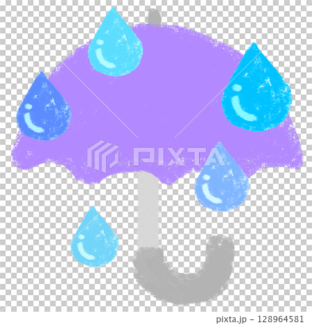 簡單插畫—蠟筆觸感 128964581