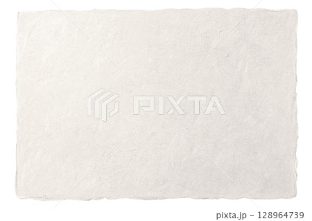 耳付きの手漉き和紙の背景素材 128964739