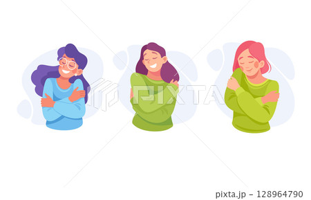 Diverse Women Sharing and Expressing Their Emotions Along with SelfLove and Confidence 128964790