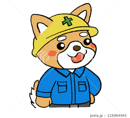 柴犬の作業員7 128964945