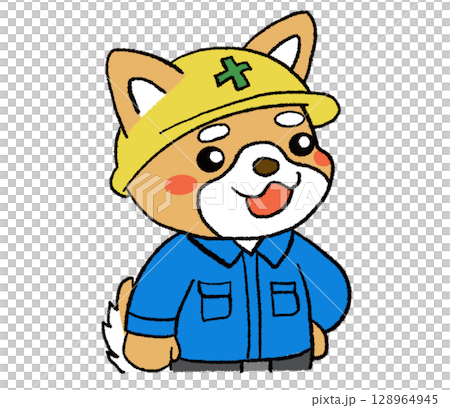 柴犬の作業員7 128964945
