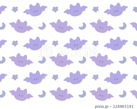 ぱたぱたコウモリパターン　4:3 PNG 128965191